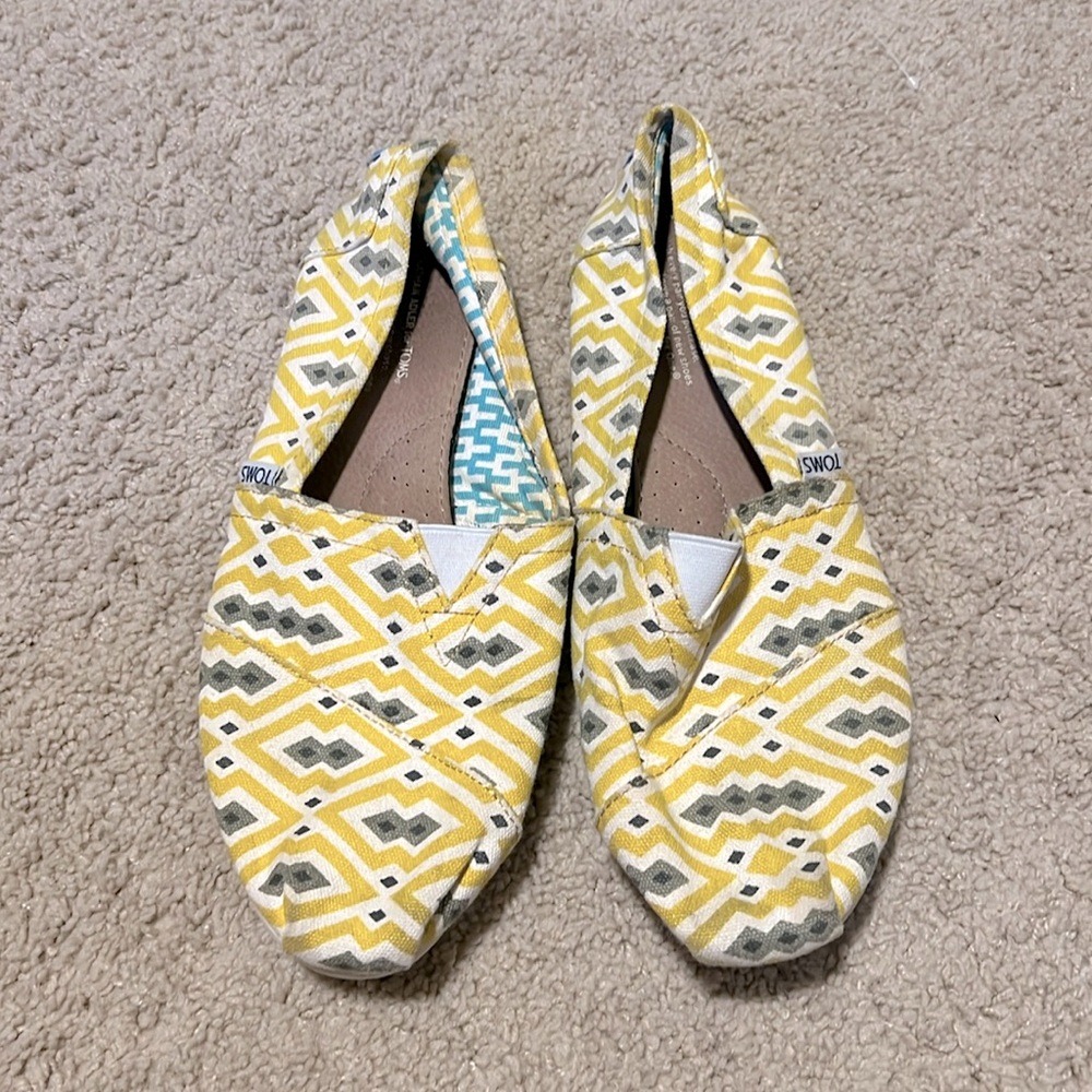 Jonathan Adler for Toms - Yellow Geometric Toms Size 9.5